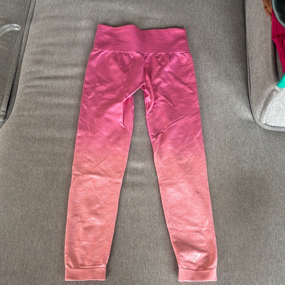 Gymshark Kids Pink Gradient Leggings